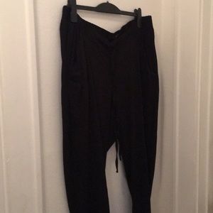Torrid Rayon Drawstring waist Black joggers